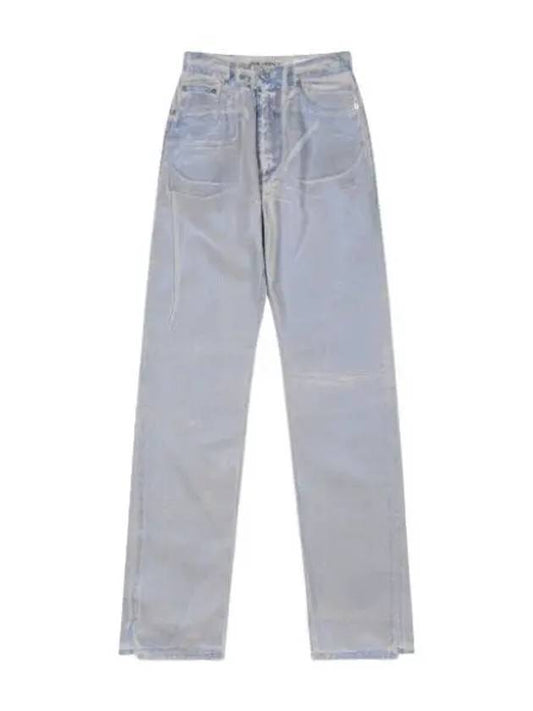 Foil Coated Third Cut Denim Pants Blue Jeans - OUR LEGACY - BALAAN 1