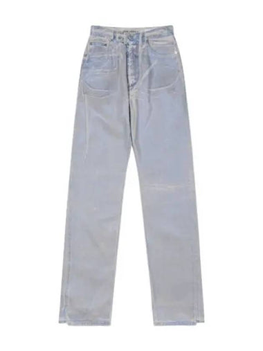 Foil Coated Third Cut Denim Pants Blue - OUR LEGACY - BALAAN 1