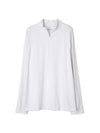 Men's Luxe Quarter Half Zip Layer Long Sleeve T-Shirt White - G/FORE - BALAAN 1