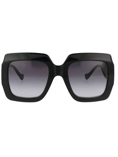 Eyewear Women Gray Gradient Square Sunglasses Black - GUCCI - BALAAN 1