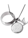 Monogram Charms Necklace Silver - LOUIS VUITTON - BALAAN 4