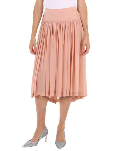 Stella McCartney Ladies Rose, Rose Pleated Silk Midi Flare Skirts , Brand Size 38 (US Size 6) - STELLA MCCARTNEY - BALAAN 1