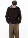 Men s M243TP05BR Hachi Oversized Round Knit Brown - CHANCE'S NOI - BALAAN 1