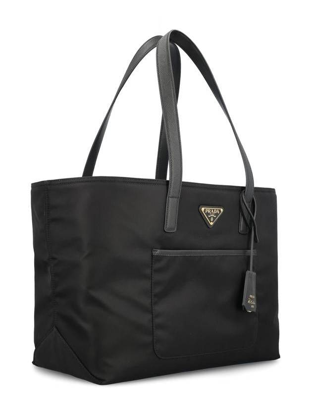 Logo Re-Nylon Tote Bag Black - PRADA - BALAAN 4