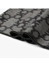 Gancini Scarf Anthracite - SALVATORE FERRAGAMO - BALAAN 4