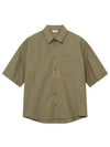 Double Pocket Short Sleeve Khaki - LEMAIRE - BALAAN 2