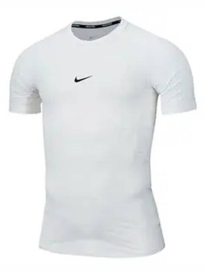 Pro Men's Dri Fit Tight Fitness Short Sleeve T-Shirt White - NIKE - BALAAN 2