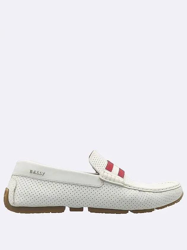 White Color Leather Men s Loafers 7 250MM - BALLY - BALAAN 3