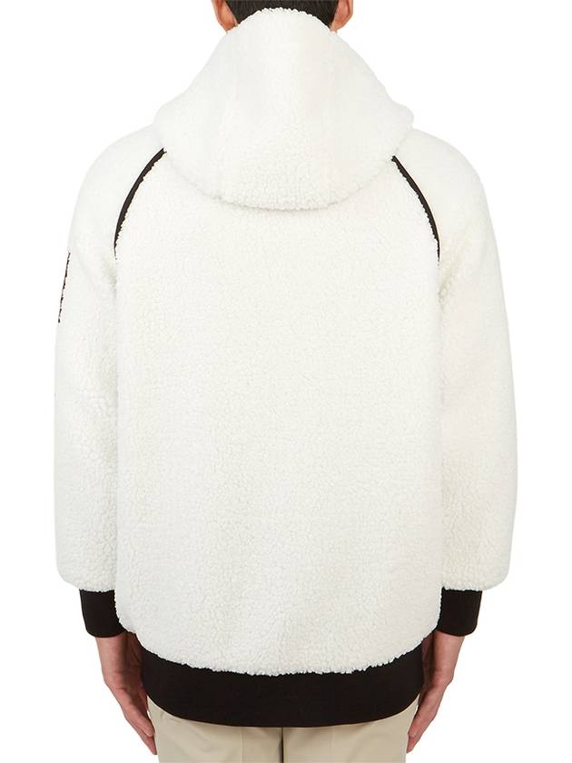 Women's Holland Fleece Zip Up Hoodie Ivory - MOOSE KNUCKLES - BALAAN 8