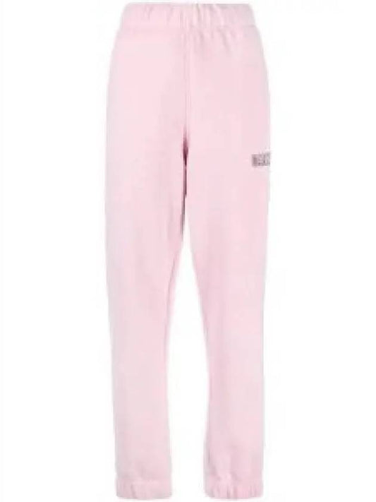 Side Logo Cotton JoGGer Track Pants Pink - GANNI - BALAAN 2