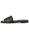 Bell Leather Slippers Black - MONCLER - BALAAN 4