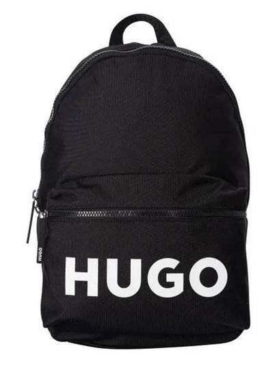 Logo Print Backpack Black - HUGO BOSS - BALAAN 2