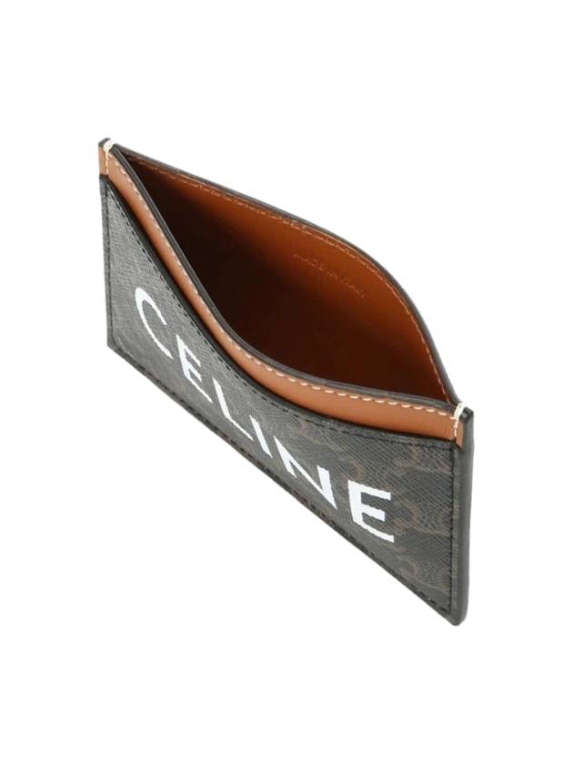 Triomphe Canvas Logo Card Wallet Tan - CELINE - BALAAN 6