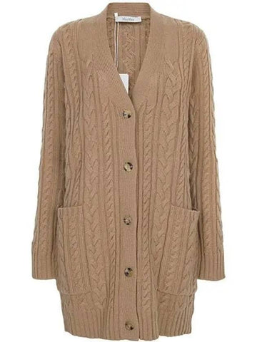 Camel Carlotta Wool Cashmere Cardigan CALOTTA 003 1209756 - MAX MARA - BALAAN 1