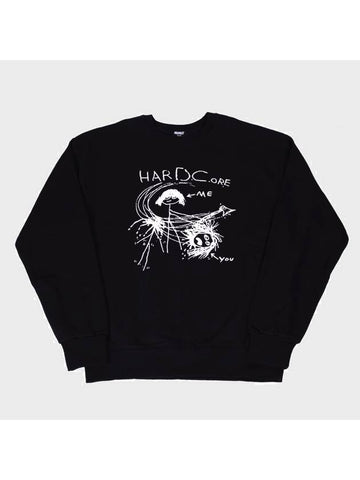 Unisex Hardcore DC Sweatshirt Black - RESPECT - BALAAN 1