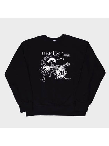 Unisex Hardcore DC Sweatshirt Black - RESPECT - BALAAN 1