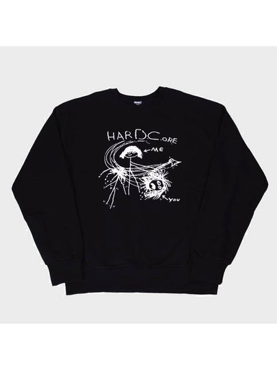 Unisex Hardcore DC Sweatshirt Black - RESPECT - BALAAN 2