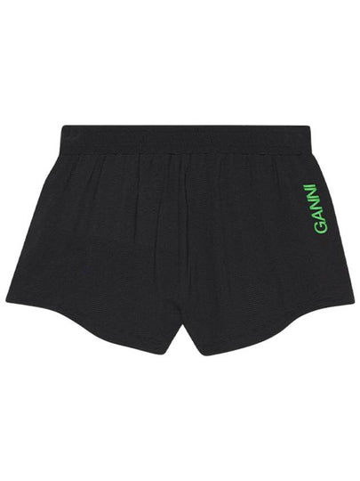 Active Mesh Shorts Black - GANNI - BALAAN 2