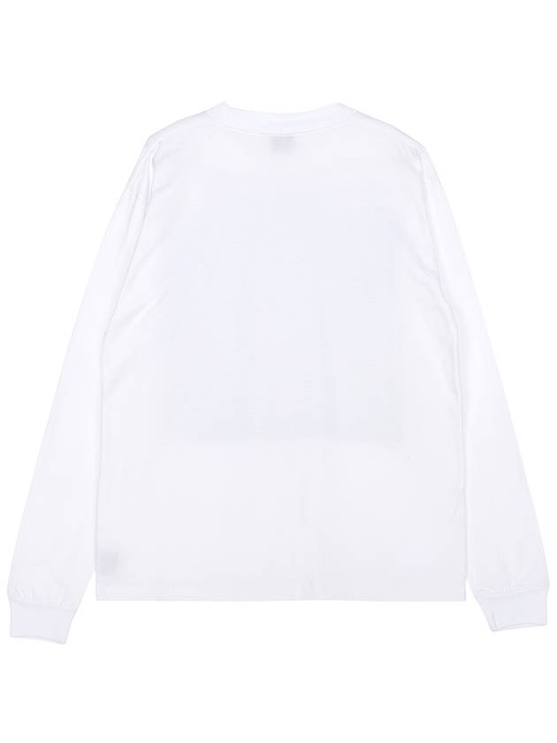 B Logo Patch Cashmere Long Sleeve T-Shirt White - BARRIE - BALAAN 3