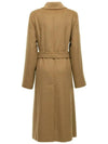 Manuela Icon Belted Wool Single Coat Beige - MAX MARA - BALAAN 4