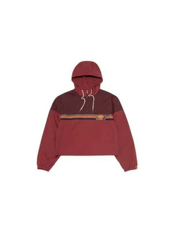 KODAK Apparel Kodacolor Semi Crop Anorak Women BURGUNDY - KODO - BALAAN 1