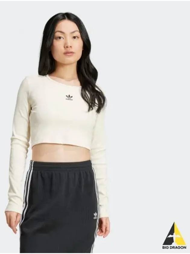 Essential Lip Crop Long Sleeve Tee WONWHI - ADIDAS - BALAAN 1