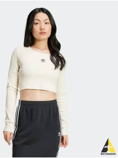 Essential Lip Crop Long Sleeve Tee WONWHI - ADIDAS - BALAAN 1