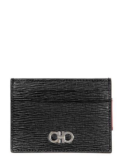 Gancini Card Wallet Black - SALVATORE FERRAGAMO - BALAAN 2