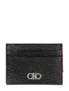 Gancini Card Wallet Black - SALVATORE FERRAGAMO - BALAAN 2