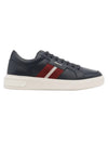 Moony Leather Low Top Sneakers Navy - BALLY - BALAAN 1