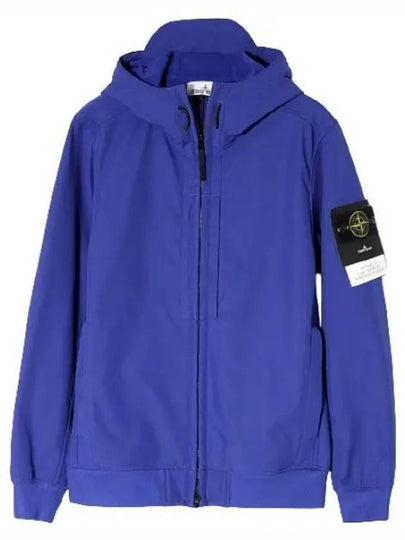 Soft Shell RE Dye Technology Hooded Jacket Blue - STONE ISLAND - BALAAN 2