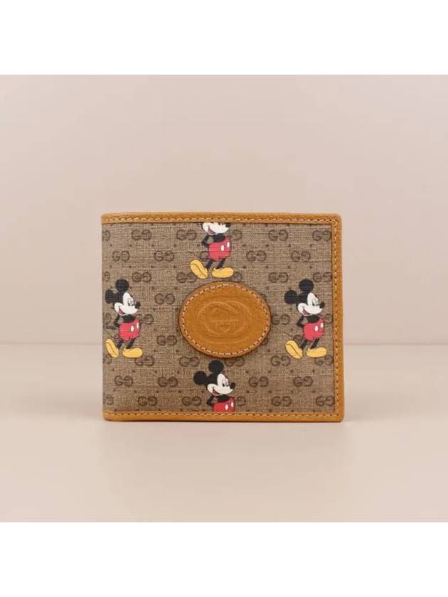 Disney Mickey Mouse GG Supreme Halfwallet Brown - GUCCI - BALAAN 2