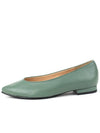 Mocha flat shoes green - LECHROMAQI - BALAAN 3