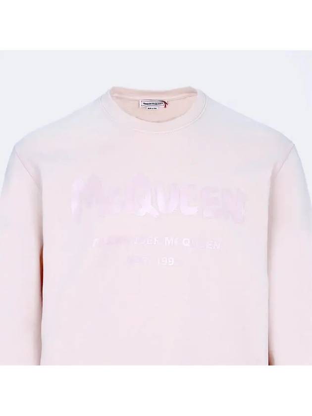 Graffiti Logo Sweatshirt Pink - ALEXANDER MCQUEEN - BALAAN 4