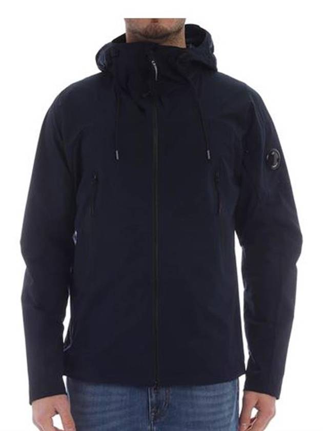 Men's Lens Wappen Hooded Jacket Navy - CP COMPANY - BALAAN 3