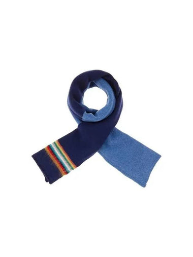 Signature striped wool scarf navy 270927 - PAUL SMITH - BALAAN 1