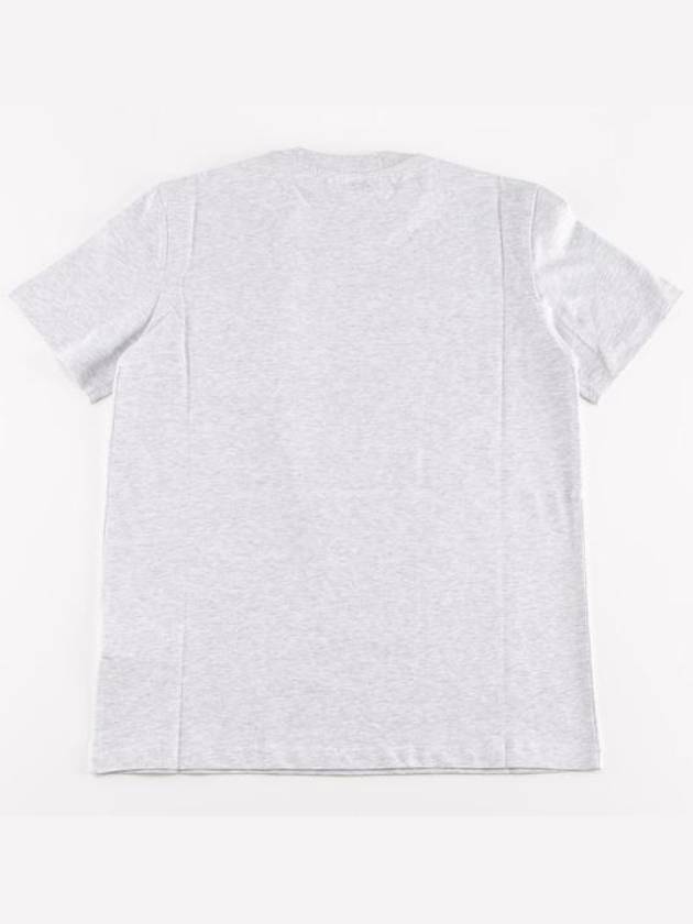 Women's Logo Print Short Sleeve T-Shirt Grey - MSGM - BALAAN 3