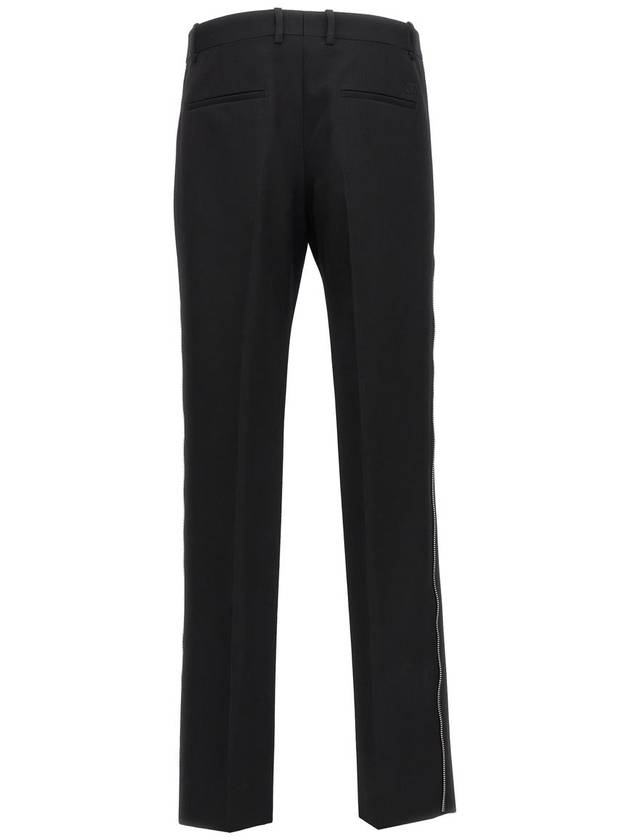 23 fw Virgin Wool Pants WITH Zipper Detail OMCO023F23FAB0011010 B0650463979 - OFF WHITE - BALAAN 3