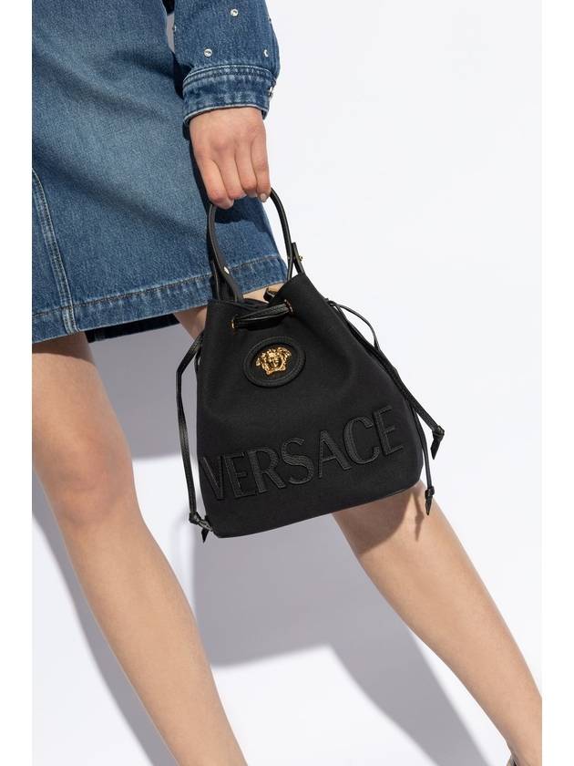 Medusa Bucket Bag Black - VERSACE - BALAAN 3