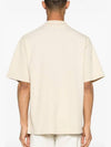 Bold Fox Head Patch Oversized Polo Shirt Beige - MAISON KITSUNE - BALAAN 5