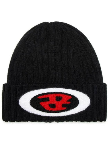 Intarsia C Logo Beanie Black - DIESEL - BALAAN 1