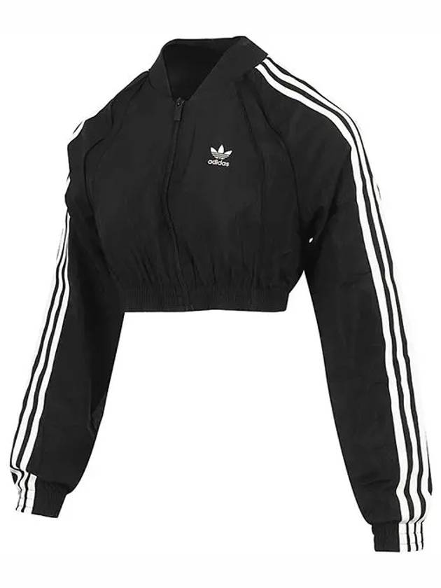 Slim Crop Woven Track Jacket Black - ADIDAS - BALAAN 2