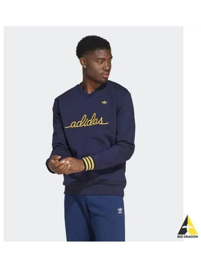 Nice Embroidered Sweatshirt Navy - ADIDAS - BALAAN 2