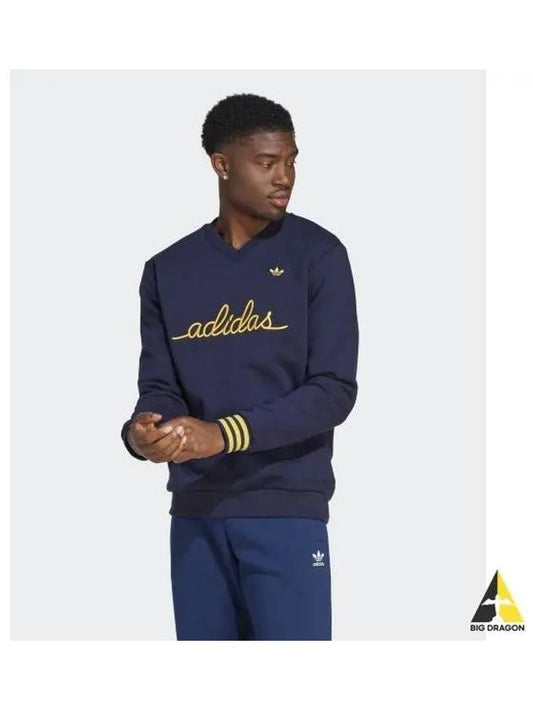 Nice embroidered sweatshirt navy - ADIDAS - BALAAN 2