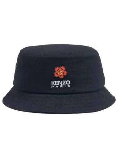 Balk Flower Crest Bucket Hat Black - KENZO - BALAAN 1