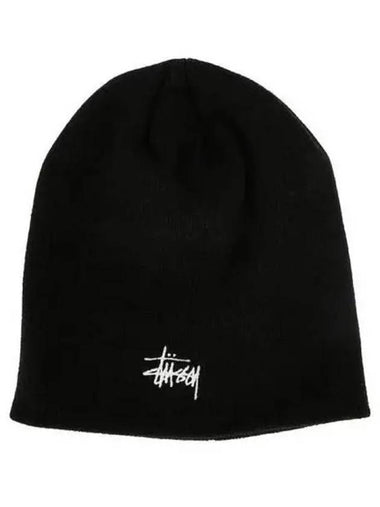 1321085 BLACK Basic Skull Cap Beanie 270983 - STUSSY - BALAAN 1