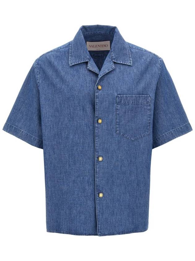 Valentino Garavani Valentino Garavani Denim Shirt - VALENTINO - BALAAN 1