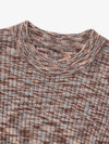 Multi-color ribbed crop knit multi-brown - NOIRER FOR WOMEN - BALAAN 10