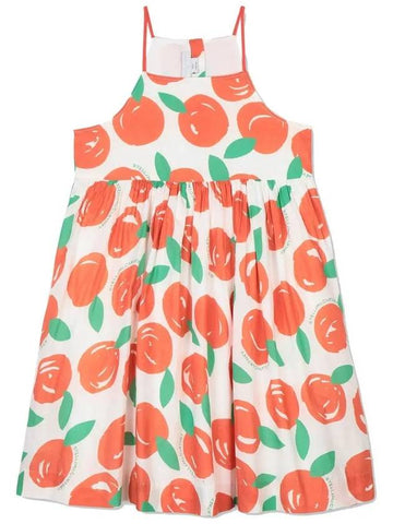 Kids Apple Pattern One Piece White 602786 SQK83 H901 - STELLA MCCARTNEY - BALAAN 1