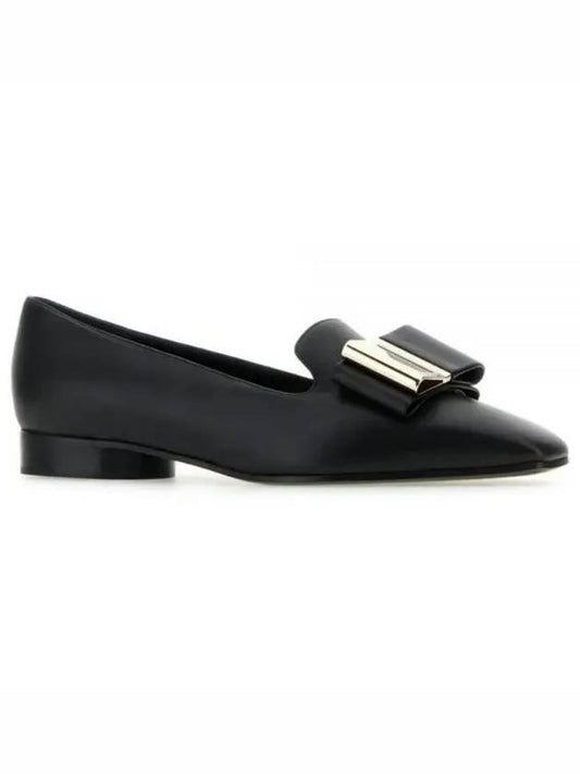 Double bow loafers black - SALVATORE FERRAGAMO - BALAAN 2